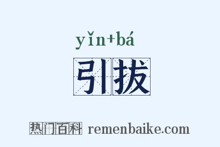 引拔是什么意思的图片